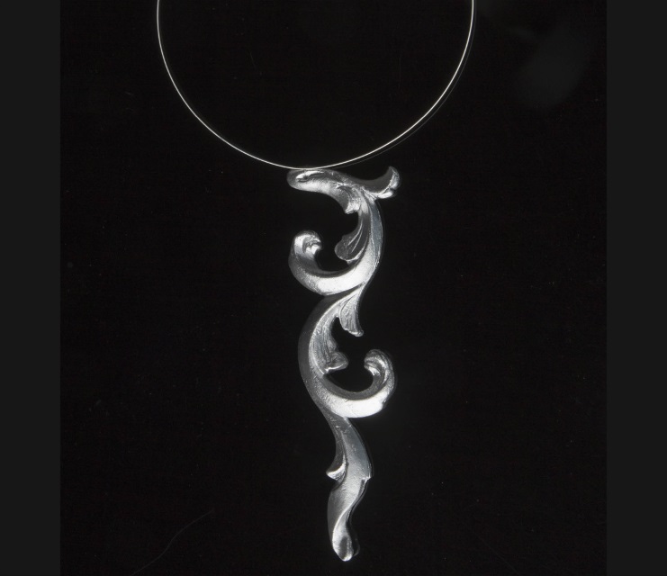 Necklace "Silver Frame"