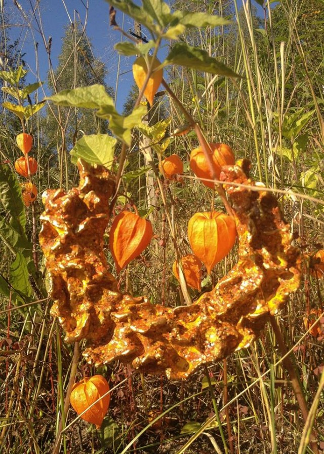 "Physalis flower" necklace